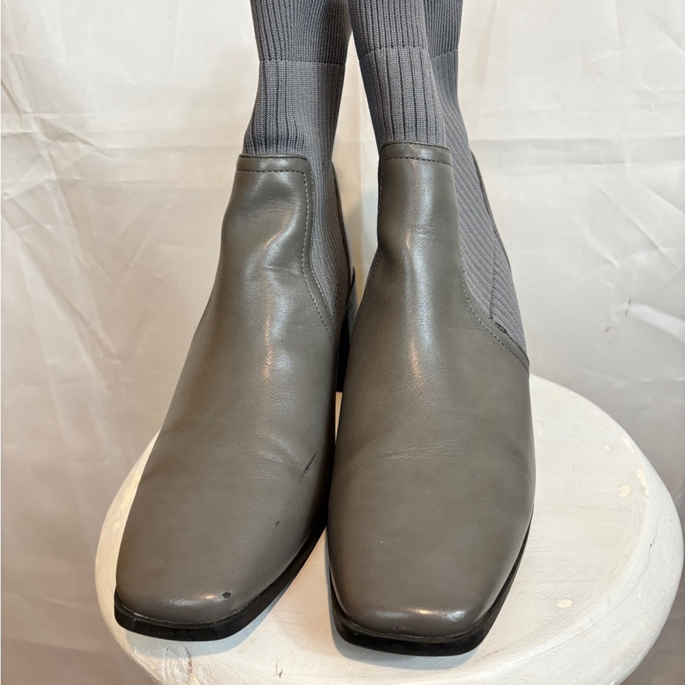 Gray Chelsea Bootie from Journee Collection - Picture 1 of 6